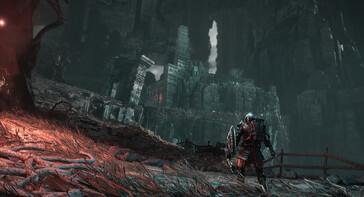 Una imagen que muestra un paisaje en Bleak Faith: Forsaken.
