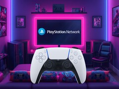 Se muestra el mando DualSense de la PS5 iniciando sesión en PSN