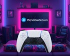 Se muestra el mando DualSense de la PS5 iniciando sesión en PSN