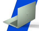 El OmniBook 5 se puede configurar con hasta 16 GB de RAM y un Core 7 350. En la imagen: una imagen promocional editada que muestra la parte posterior de la laptop.