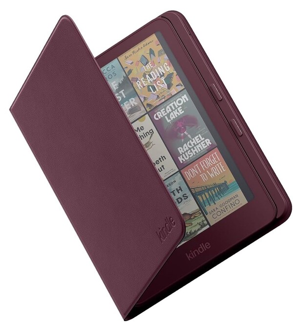 La funda Kindle Page Turn Cover with Physical Page Turn Buttons en color higo.