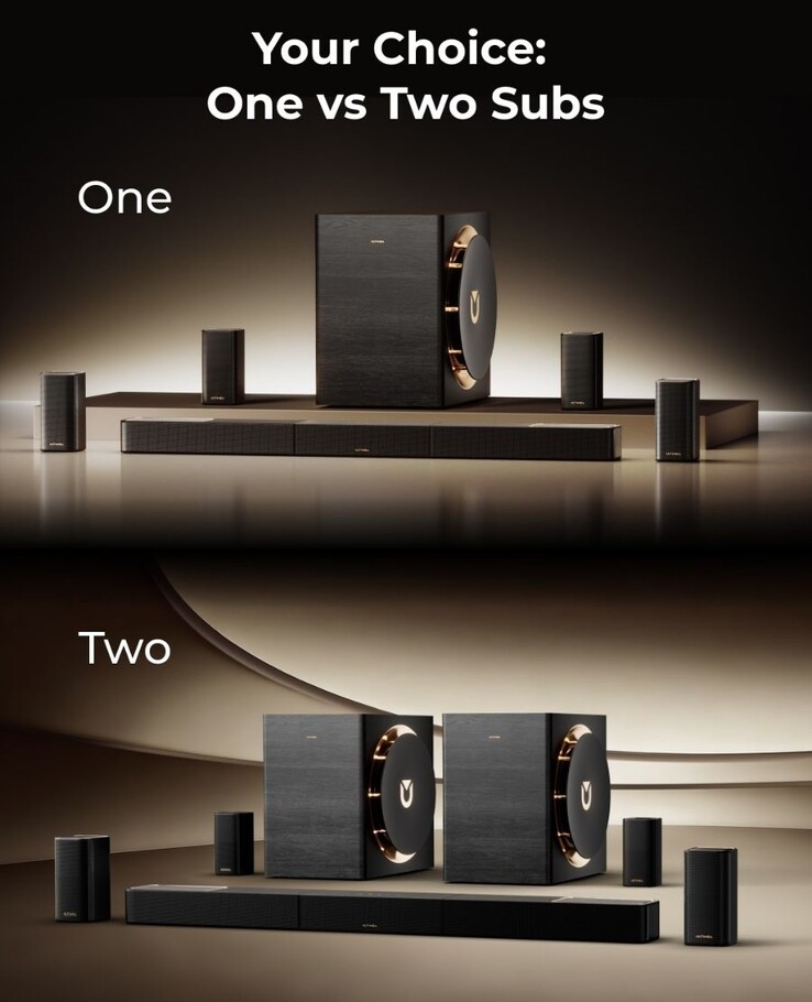 El Skywave X100 Dual 9.2.6 de Ultimea y el Skywave X100 9.1.6