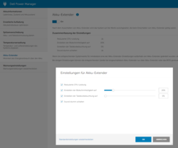 Dell Power Manager - Extensor de batería: Reduce el rendimiento de la CPU en modo batería