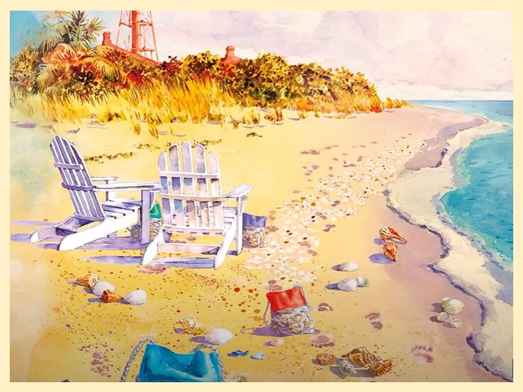 Ilustración de Dahl Taylor para Sanibel (fuente: Avalon Hill)