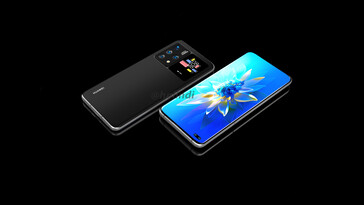 Concepto de smartphone de doble pantalla de Huawei (imagen vía @HolIndi en Twitter)