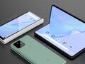 Un render conceptual de cómo podría ser un smartphone Pixel plegable. (Fuente de la imagen: Waqar Khan)