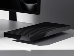 La Surface RTX Spark Dev Box contiene 1.000 orificios de ventilación como representación de sus 1.000 teraflops de rendimiento computacional.