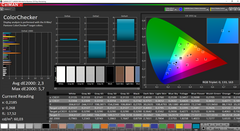 CalMAN: ColorChecker (después de la calibración)