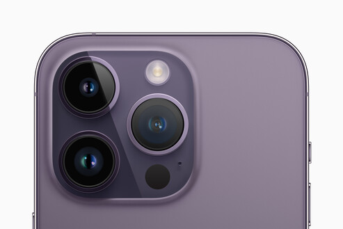 El iPhone 14 Pro y el iPhone 14 Pro Max cuentan con una configuración de triple cámara de 48 MP. (Fuente de la imagen: Apple)