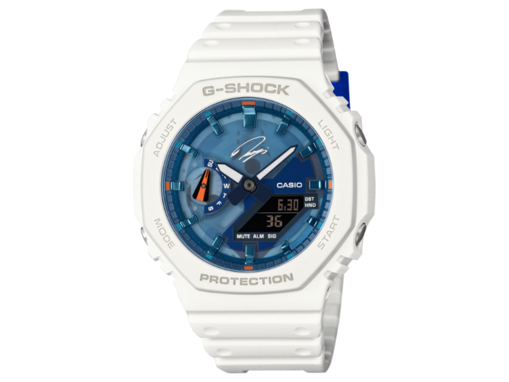 El reloj Casio G-Shock x Ryo Ishikawa GA-2100RI25-7A. (Fuente de la imagen: Casio)