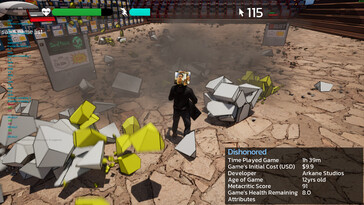 En la imagen: Una captura de pantalla del juego Game Quest: The Backlog Battler.