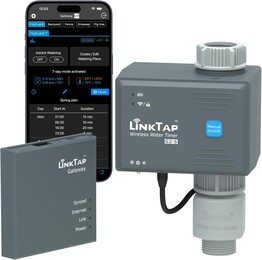 El LinkTap G2S se considera pionero en la integración local y el riego controlado por algoritmos, pero no es precisamente barato.