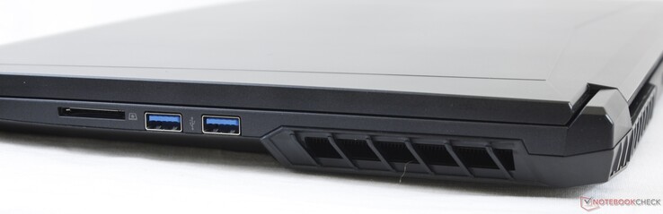 Derecha: Lector SD, 2x USB 3.1 Gen. 1 Tipo-A