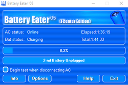 Prueba de Battery Eater bajo carga