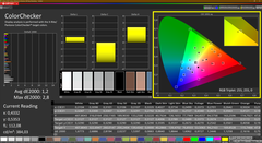 Pantalla CalMAN Colorchecker-P3