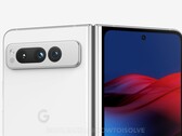 El Pixel Fold toma el lenguaje de diseño de la serie Pixel 7 y lo extiende a través de un lienzo más grande. (Fuente de la imagen: @OnLeaks y Howtoisolve)