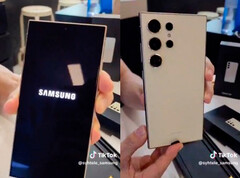 El Galaxy S24 Ultra en su acabado Amarillo Titanio. (Fuente de la imagen: TikTok)