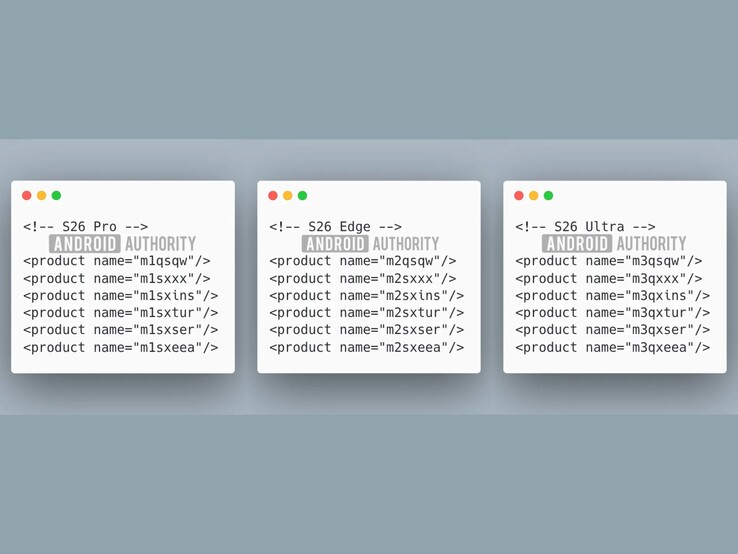 One UI 8 internal build firmware mostrando la referencia a Galaxy S26 Pro. (Fuente de la imagen: Android Authority)
