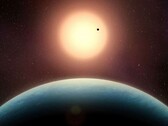 Representación artística de la estrella enana roja L 98-59. (Fuente de la imagen: Benoît Gougeon, Universidad de Montreal)