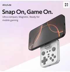 El mando de juegos magnético Snap-on de Abxylute se desliza y gira en posición para su uso con smartphones. (Fuente de la imagen: Abxylute)