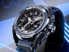 Los relojes Casio de la serie MTG-B4000 presentan una caja compacta y angulosa (56,6 × 45,3 × 14,4 mm). En la imagen - El Casio MTG-B4000B-1A2JF. (Fuente de la imagen: Casio)