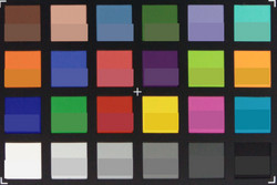 ColorChecker: el color del objetivo se muestra en la mitad inferior de cada campo.