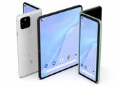 Posible aspecto del próximo teléfono plegable Google Pixel (Fuente de la imagen: Android Headlines)