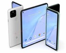 Posible aspecto del próximo teléfono plegable Google Pixel (Fuente de la imagen: Android Headlines)