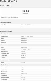 M1 Pro OpenCL. (Fuente de la imagen: Geekbench)