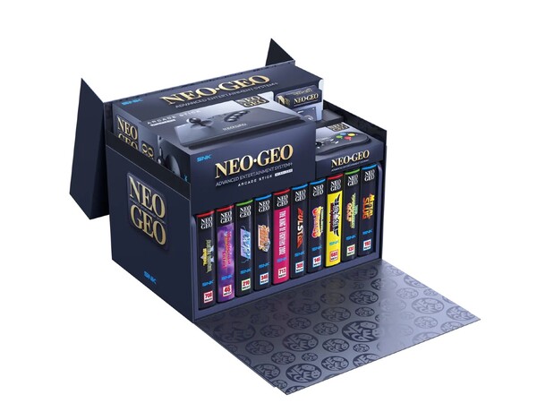 La NeoGeo AES+ Ultimate Edition incluye 10 cartuchos de juego.