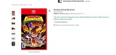 Nintendo vuelve a Amazon con juegos y accesorios, incluidas las exclusivas de Switch 2. En la imagen, uno de los listados de juegos. (Fuente de la imagen: Captura de pantalla - Amazon)