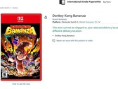 Nintendo vuelve a Amazon con juegos y accesorios, incluidas las exclusivas de Switch 2. En la imagen, uno de los listados de juegos. (Fuente de la imagen: Captura de pantalla - Amazon)