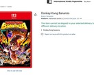 Nintendo vuelve a Amazon con juegos y accesorios, incluidas las exclusivas de Switch 2. En la imagen, uno de los listados de juegos. (Fuente de la imagen: Captura de pantalla - Amazon)