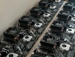 Una pequeña granja de mineros de AMD Raptoreum (Fuente de la imagen: El Chapuzas Informatico)