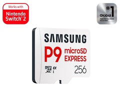 La capacidad de 256 GB de la tarjeta microSD Express Samsung P9 Express ha recibido un gran descuento en Amazon. (Fuente de la imagen: Samsung)
