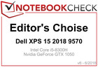 Editor's Choice Award Junio 2018: Dell XPS 15 2018 9570