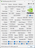 GPU-Z GeForce Portátil RTX 4050