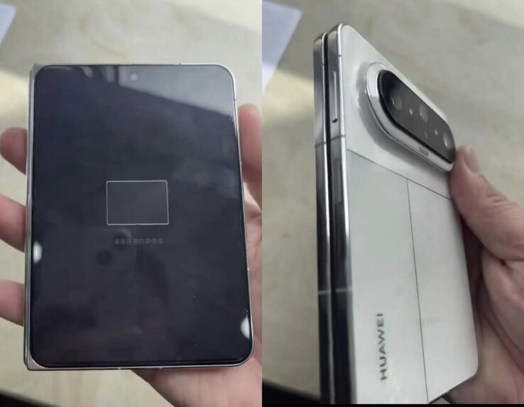 El Huawei Pura X Max en blanco.