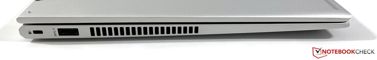 Izquierda: bloqueo Kensington, USB-A 3.2 Gen.1 (con alimentación)