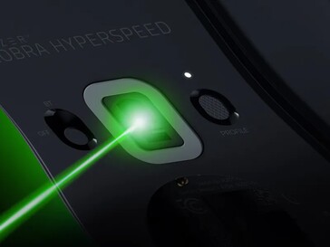 El Razer Cobra HyperSpeed utiliza un sensor óptico Focus X 26K más antiguo. (Fuente de la imagen: Razer)