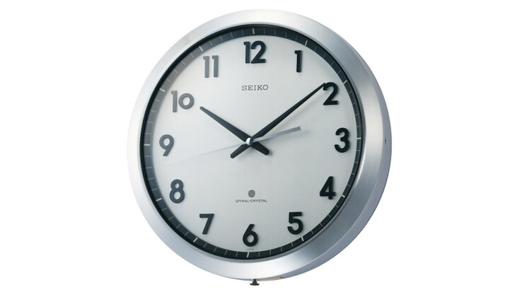 Reloj de pared de cuarzo Seiko SPX-961 Spiral Crystal original de 1968.