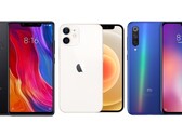Mientras que el iPhone 12 Mini es "mini", el Xiaomi Mi 8 SE y 9 SE son más "de bolsillo". (Fuente de la imagen: Xiaomi/Apple - editado)