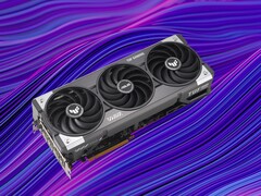 La RX 9060 XT/RX 9070 GRE sólo podría estar disponible en los AIB, como la Asus TUF RX 9070 que aparece en la imagen. (Fuente de la imagen: Asus, Unsplash, editado)