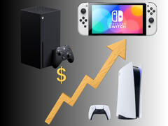Los aumentos de precios de Xbox, Switch y PS5 se muestran con un gráfico (Fuente de la imagen: Xbox Gaming, Sony PlayStation, Nintendo of America con ediciones)