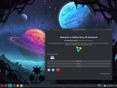 Escritorio Linux Xray_OS basado en Arch con el asistente Tolitica (Fuente de la imagen: Xray_OS en SourceForge)