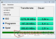 AS SSD - EX400U en Razer Blade 16 USB