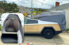 La tienda Basecamp de producción del Tesla Cybertruck no tiene casi nada que ver con la versión anunciada originalmente. (Fuente de la imagen: Cybertruck Owners' Club)