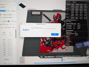 Elegoo Slicer en Windows no puede enviar el código G a la impresora sin razón aparente.