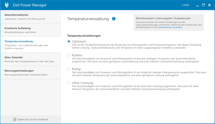 Administrador de energía de Dell