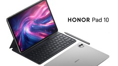 La Honor Pad 10 cuenta con un lápiz óptico opcional y una funda con teclado Bluetooth. (Fuente de la imagen: Honor)